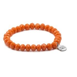 RETAIL $20 Kinsley Armelle Halo Collection Sonny Beaded Bracelet*Silver Charm